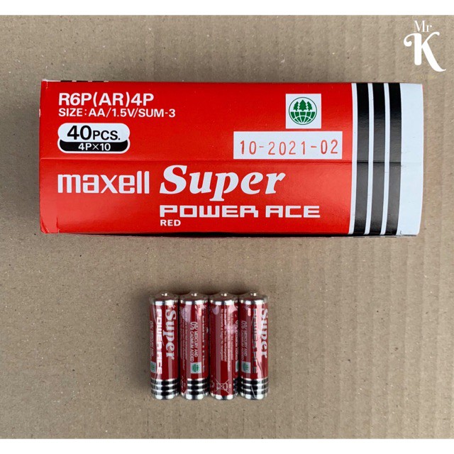 Pin maxell đỏ AA hàng chính hãng