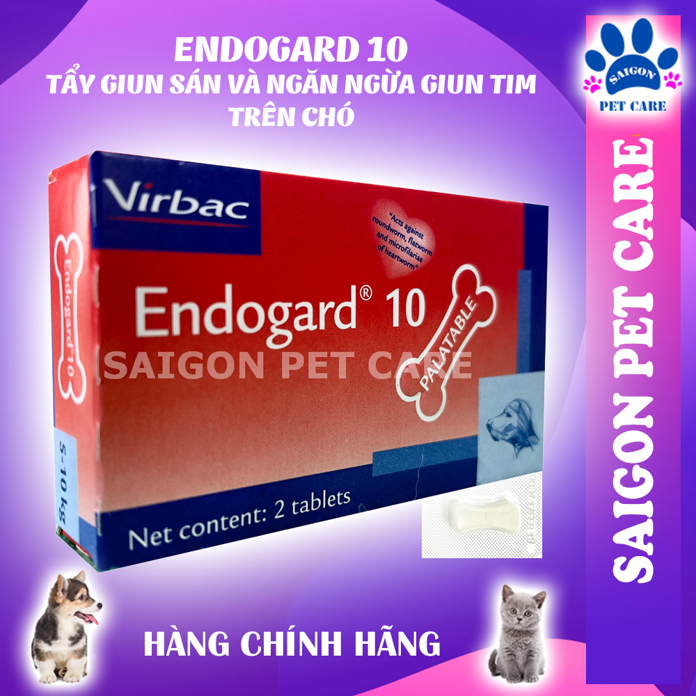 Viên nhai Virbac Endogard 10 xổ giun cho chó