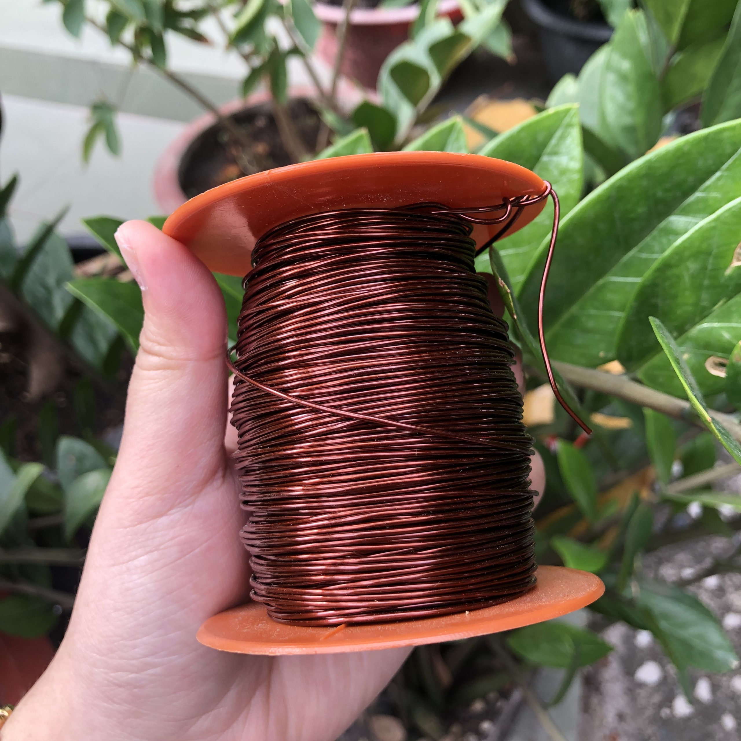 Dây nhôm mạ đồng cuộn 200gr