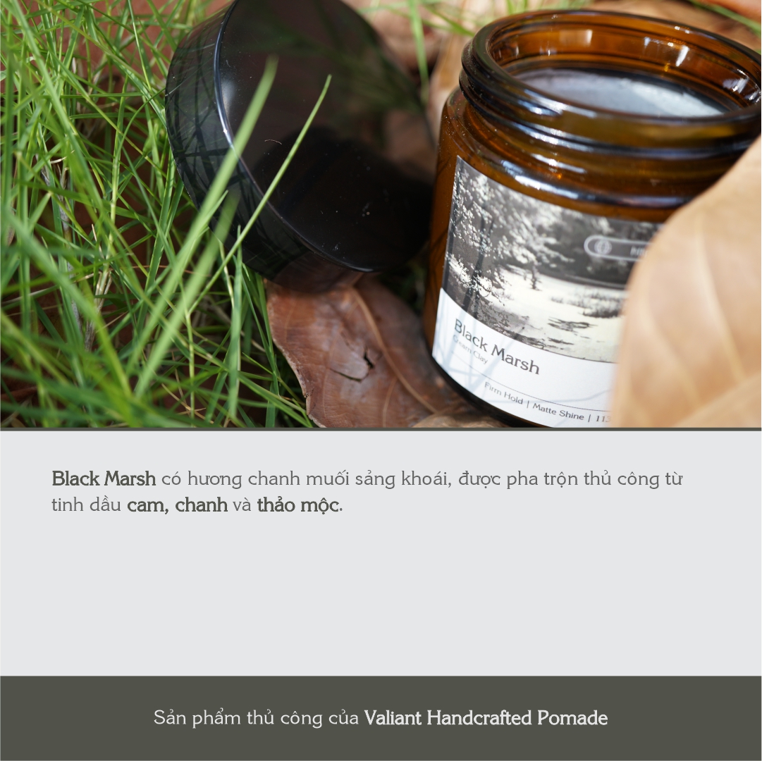 Sáp vuốt tóc Valiant - Black Marsh - Cream Clay - 113g