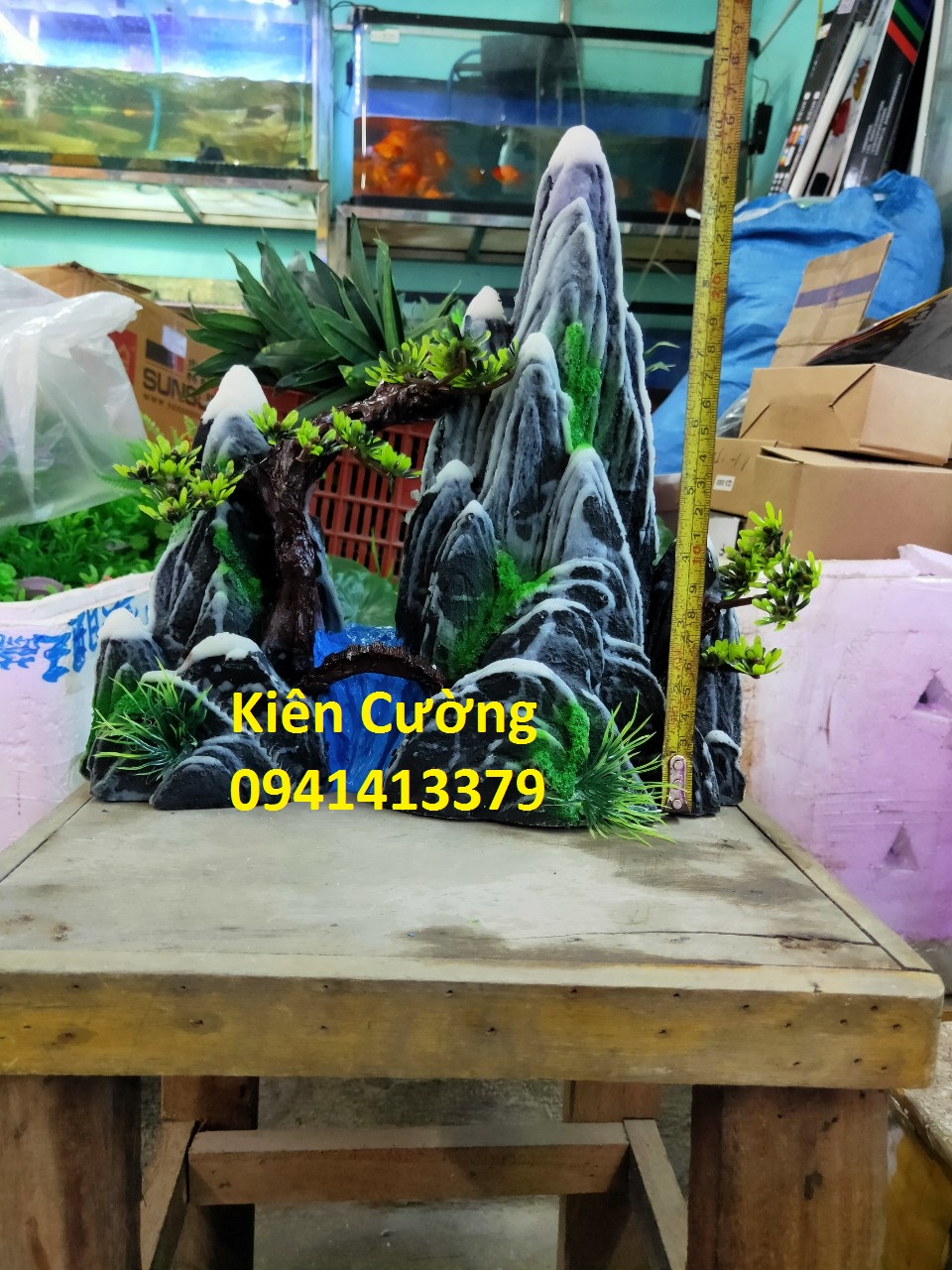 Mô Hình Núi - Hòn non Bộ - Trang Trí Bể cá (Mẫu 1)