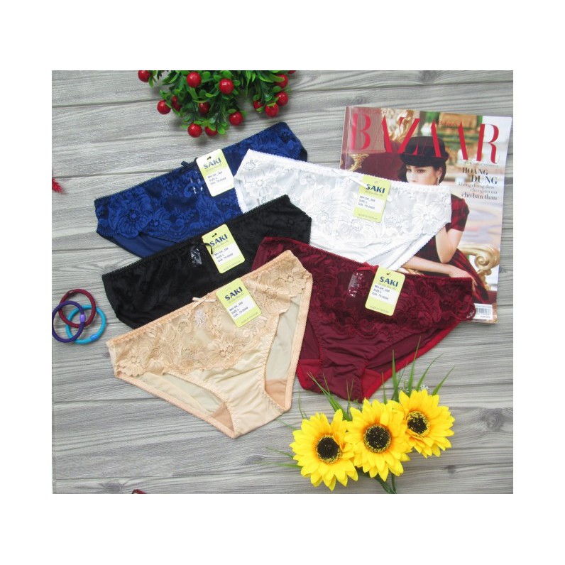 Ql388 Vietnam women's tatting plain underwear