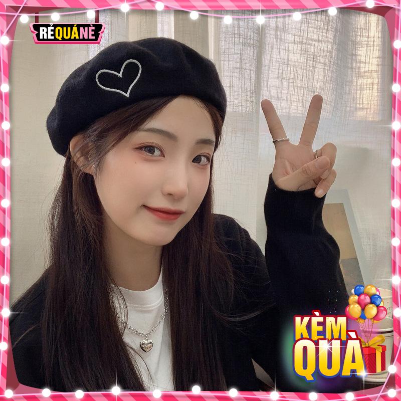 Hats beret delivery heart wool fleece super beautiful RQN2262 - requane