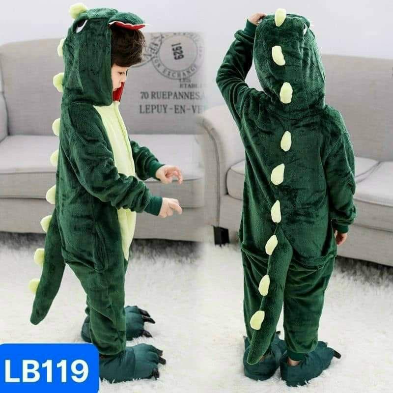 Bộ bông khủng long xanh cho bé yêu