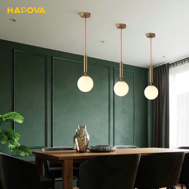 Đèn thả trần hình quả cầu tròn HAPOVA DT 5008