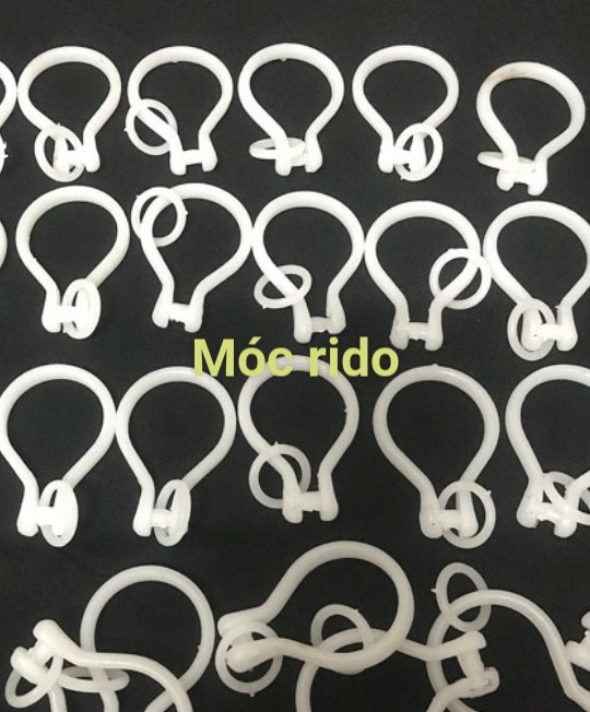 Móc rido treo rèm màn cửa (100 bộ/1 gói-bịch)
