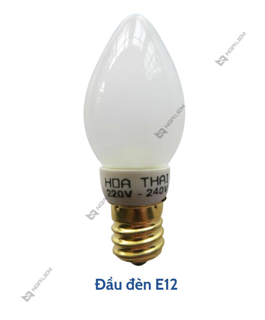 Bóng Led Ớt 1W E12 (Cà Na) Hòa Thái (2 Cái/Vỉ)