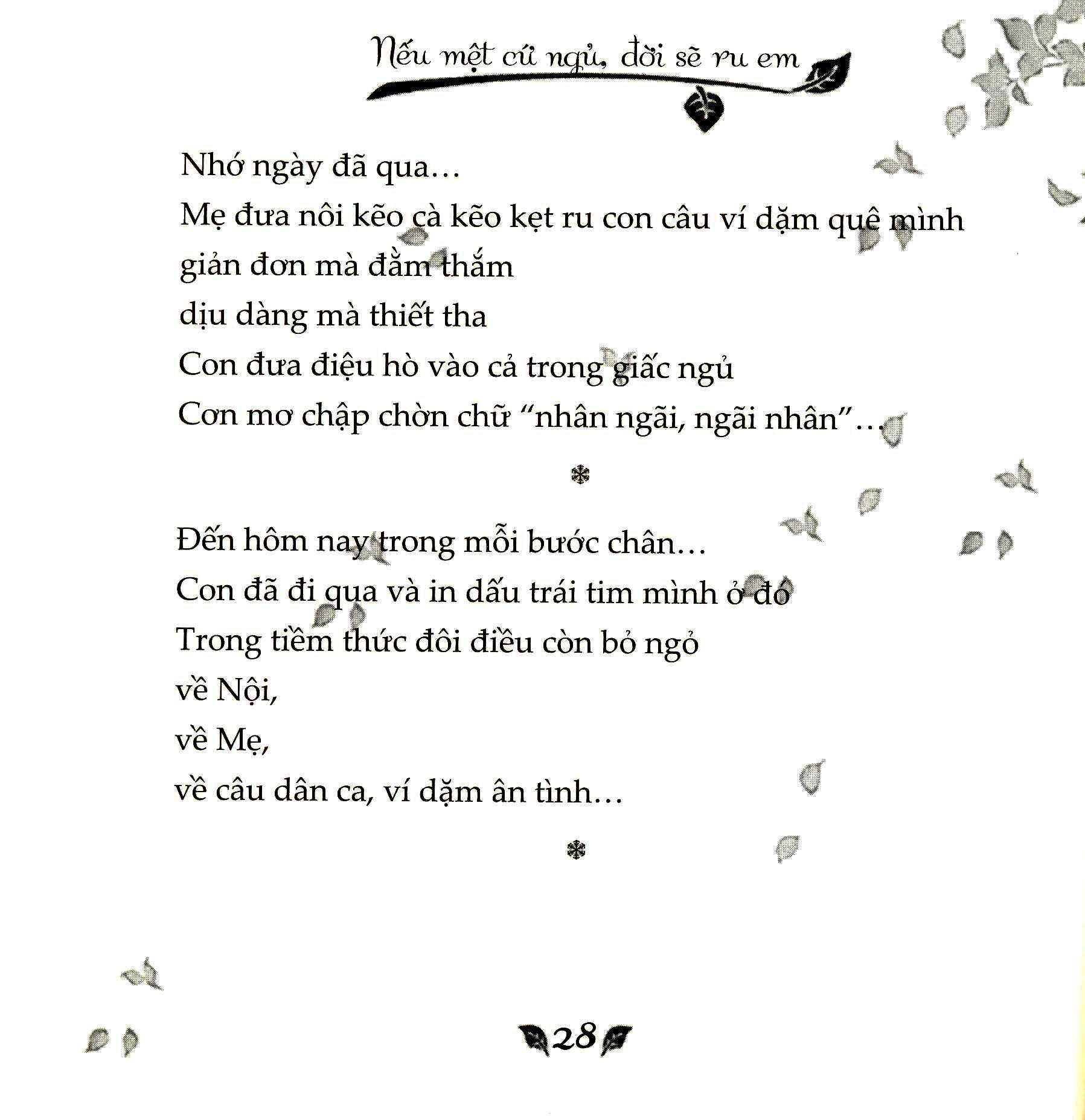 Nếu Mệt Cứ Ngủ và  Đời Sẽ Ru Em - Thanh Hoa