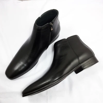 CHELSEA BOOTS. BOOTS CAO CỔ NAM ROSI GS81 ĐEN