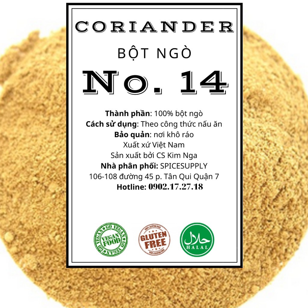 Bột Ngò Ướp Thịt Nướng Thơm , Dùng Ướp Thịt Kebab 1Kg (Coriander Ground)