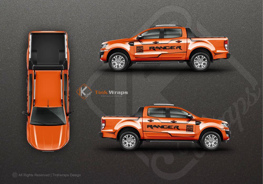 Tem xe Ford Ranger chỉ nhỏ  Decal xe Ranger