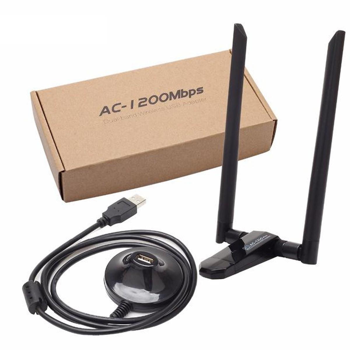 Worldmart - bộ thu wifi không dây cho máy tính kèm 2 anten