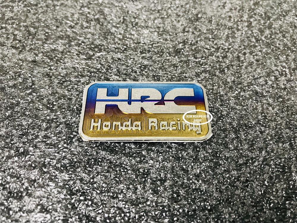 Tem Titanium logo HRC gắn các loại Xe Máy