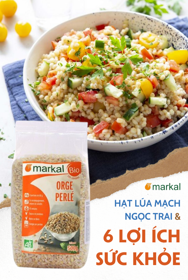 Hạt lúa mạch ngọc trai (Ý dĩ )hữu cơ Markal - Pearl Barley