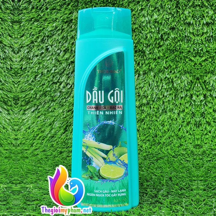Dầu Gội Thảo Dược Thorakao Hương Chanh Sả Bạc Hà 400ml