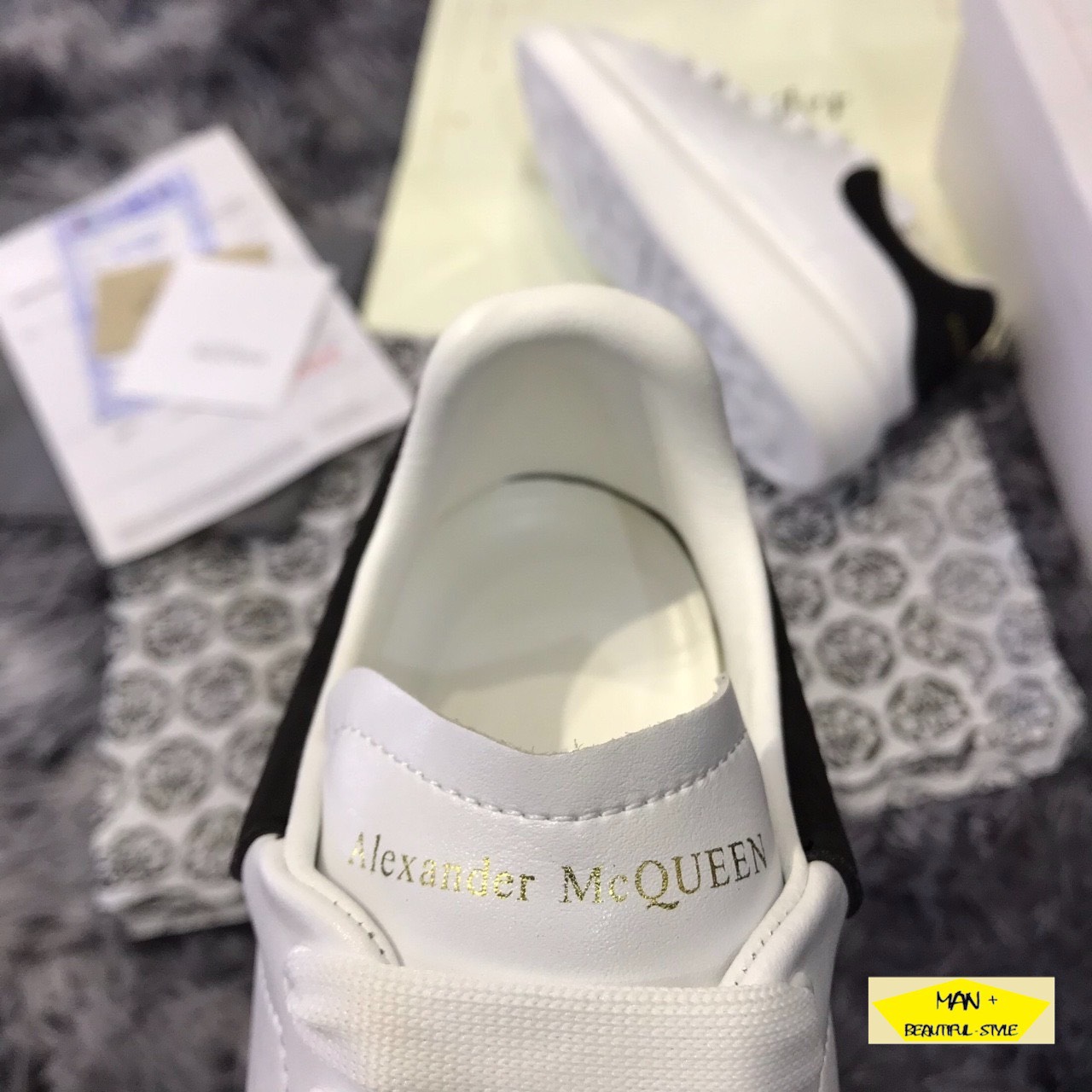 (HÀNG CỰC ĐẸP GIÁ SIÊU MỀM) Giày thể thao ALEXANDER MCQUEEN gót đen