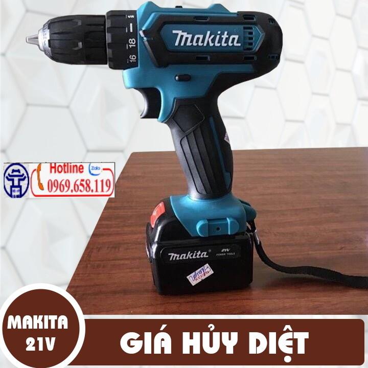 [TẶNG MŨI KHOAN] Máy Khoan Dùng Pin MAKIA - 21V - 2 PIN