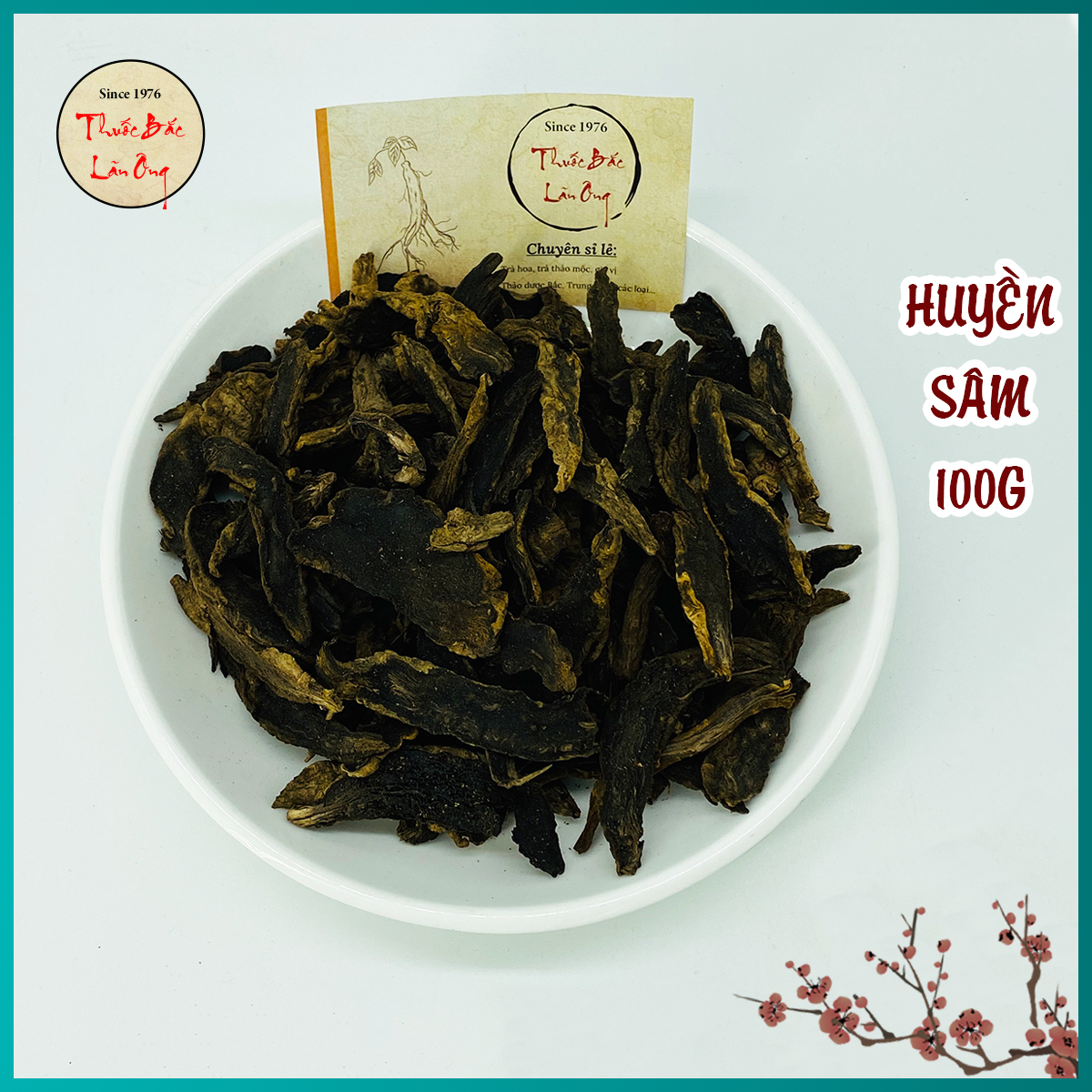 Huyền sâm 100g hàng loại 1, hỗ trợ an thần, giải nhiệt, ho sốt