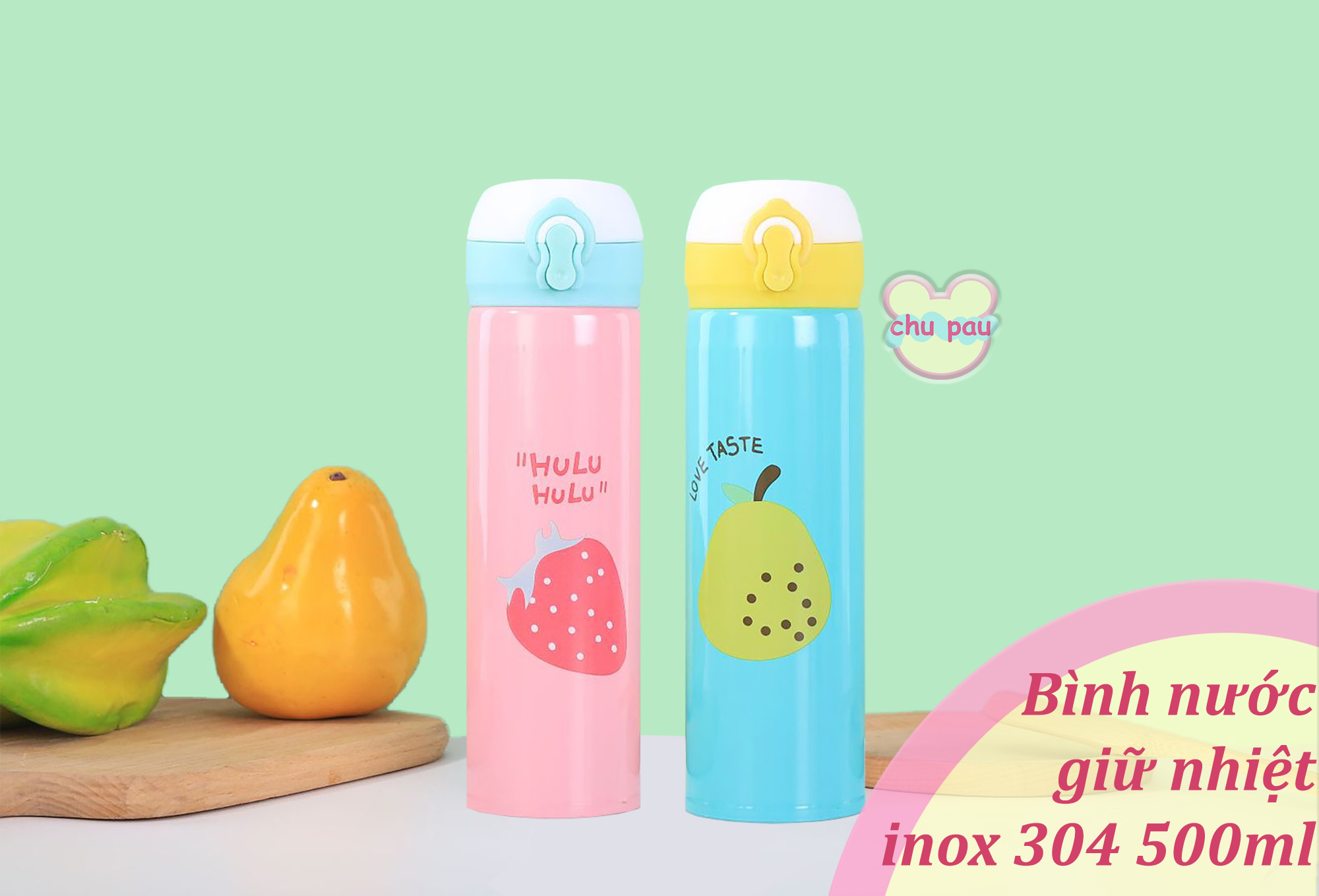 BÌNH GIỮ NHIỆT INOX 304 DUNG TÍCH 500ML