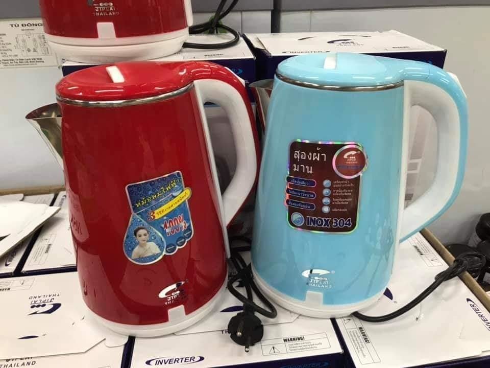 Ấm siêu tốc 2 lớp JipLai Thái Lan 2.5L