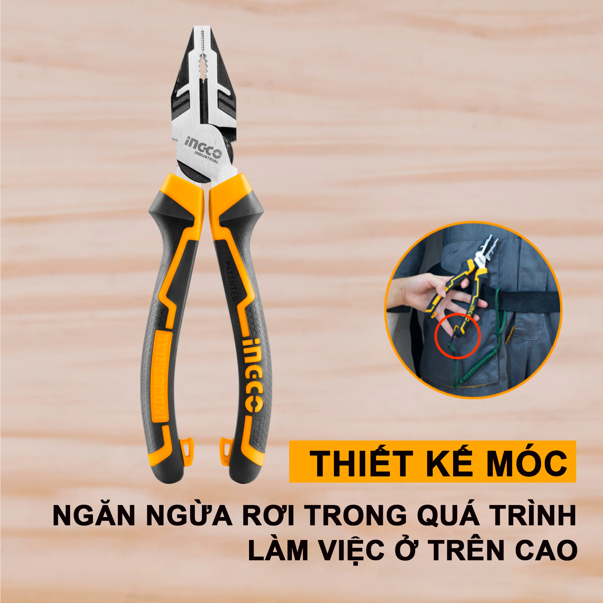 INGCO HHCP28200 Kềm răng cao cấp 8