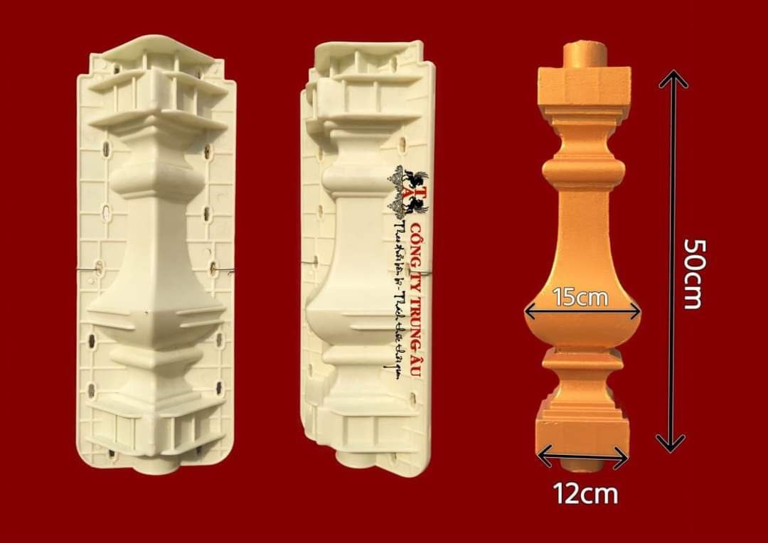 Khuôn Đúc Lan Can Bê Tông ( lục bình đế vương cao 50cm )