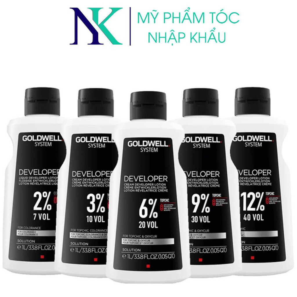 Dung môi pha màu nhuộm topchic oxy goldwell 1000ml