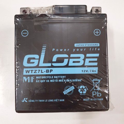 Bình ắc quy GLOBE WTZ7L-BP 12V-7Ah