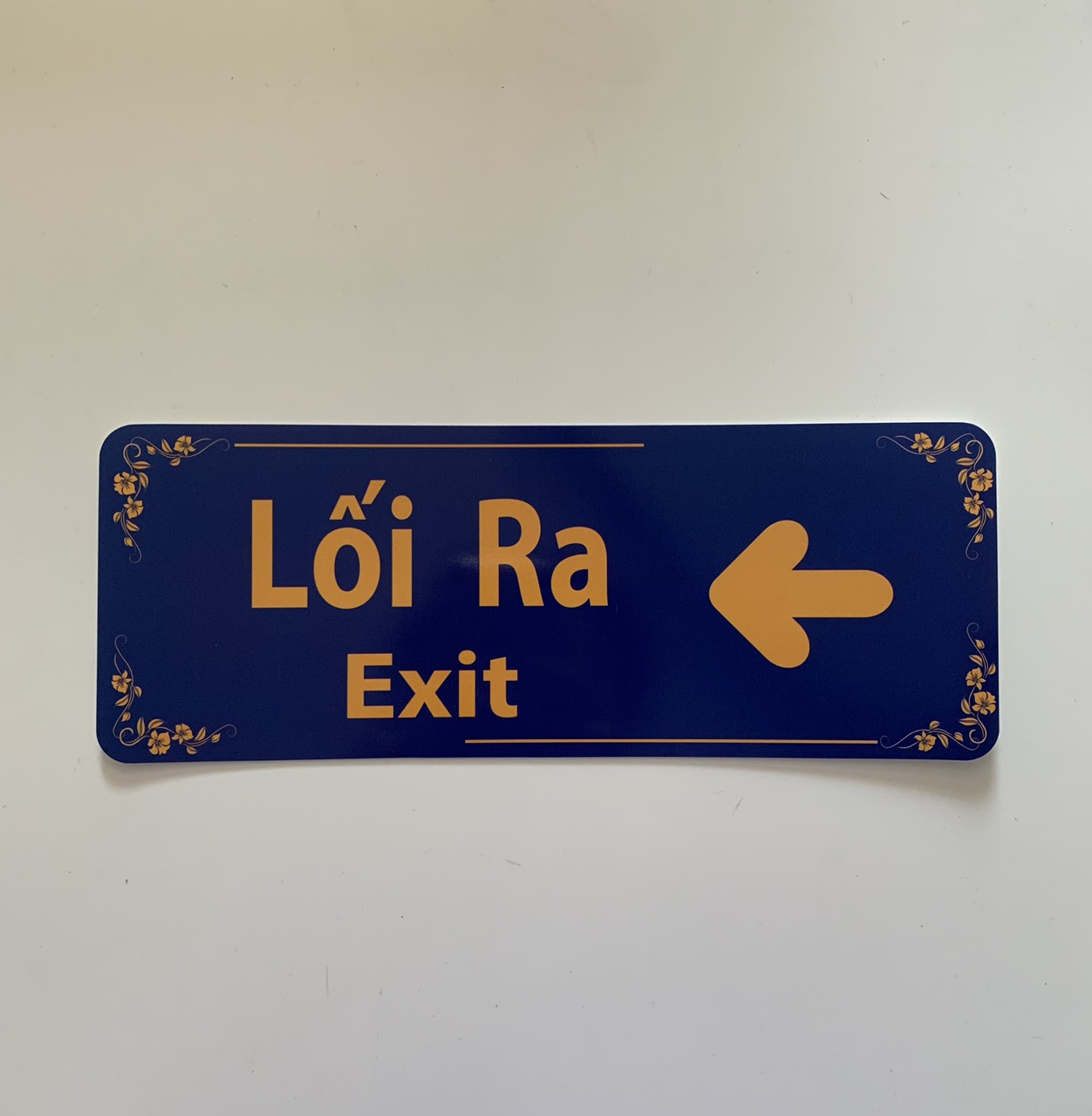 Biển Báo Chỉ Dẫn Lối Ra Phải ,  EXIT Phải  , EXIT Trái 10Cm * 26.5Cm