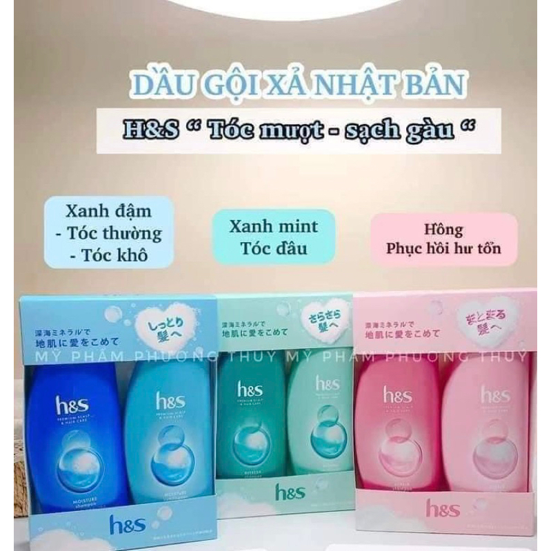 Bộ dầu gội xả H&S Nội Địa Nhật Bản