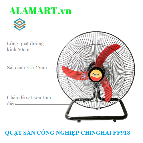 [HCM]Quạt Sàn Công Nghiệp ChingHai FF918