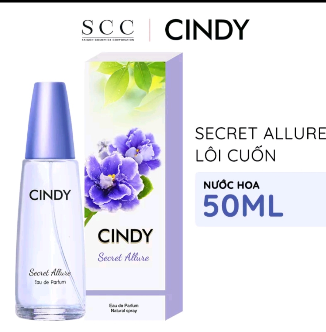 NƯỚC HOA CINDY EAU DE PARFUM 5 MÙI HƯƠNG 50ML.