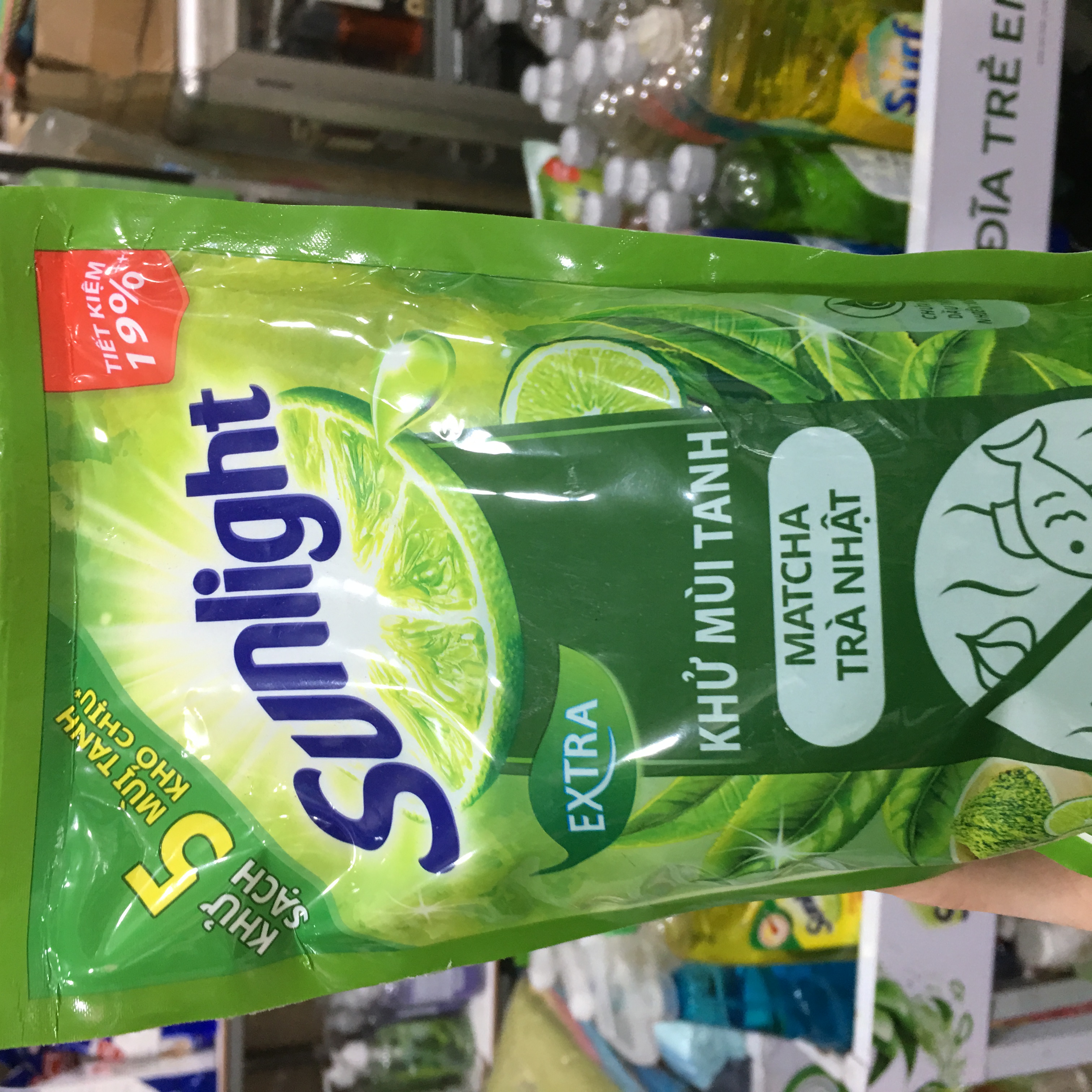 Nước rửa chén SUNLIGHT Matcha - Trà Nhật 750g