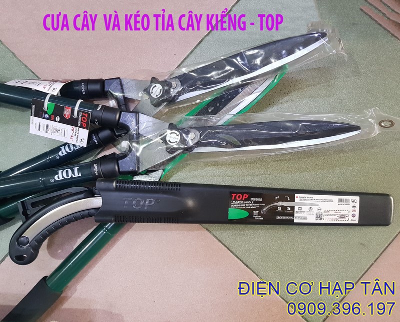 Cưa cắt cành top và kéo tỉa cây kiểng top