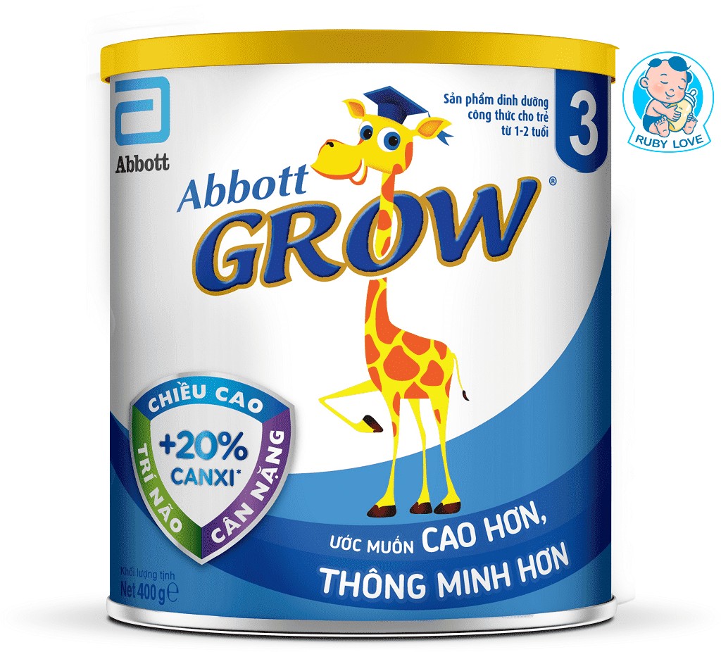 (DATE - 2024) Sữa Bột Abbott Grow 3 Lon 900g ( 1 - 2 tuổi)