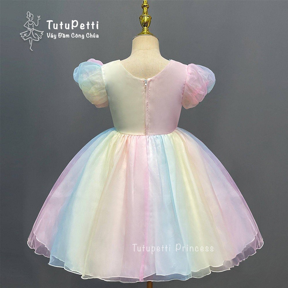 2020 mùa hè mới kỳ lân trẻ em váy công chúa trẻ em váy cầu vồng cô gái váy  cưới váy biểu diễn váy dài - Váy trẻ em 🆘 Kho Hàng