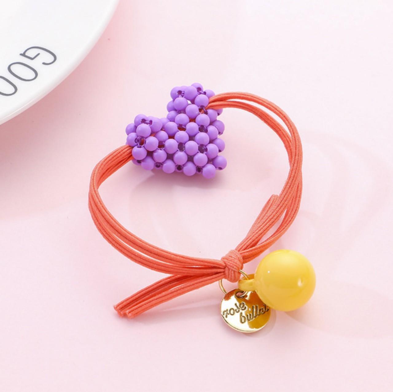 Dây cột tóc trái tim siêu đẹp