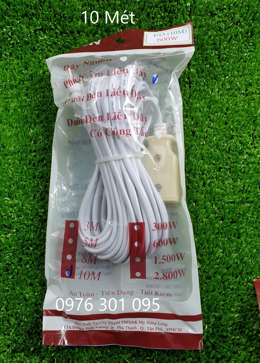 Phích Âm Liền Dây 3M / 5M / 8M / 10M (Phích Nối Liền Dây)
