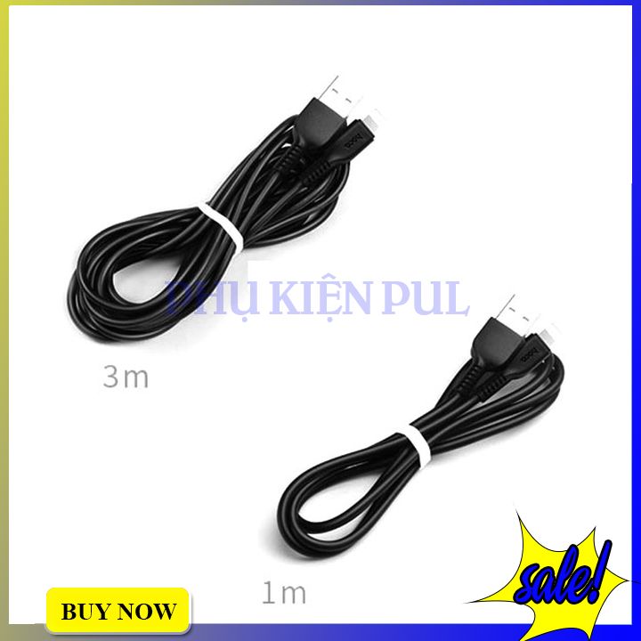 Cáp sạc nhanh hoco x20 lightning bảo hành 12 tháng