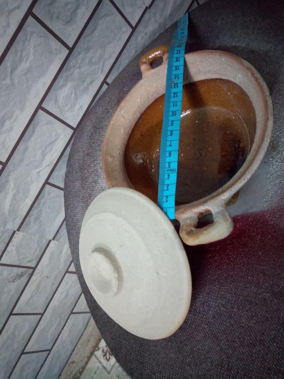 [HCM]Nồi đất trán men mini C5*R14 cm ( không nấu)