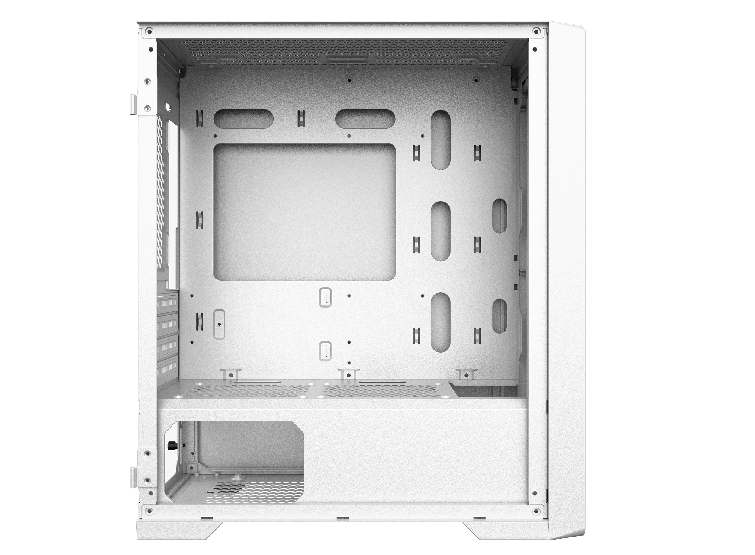 Vỏ case KENOO ESPORT M500 - 3F - MàuTrắng MATX (3 Fan RGB)