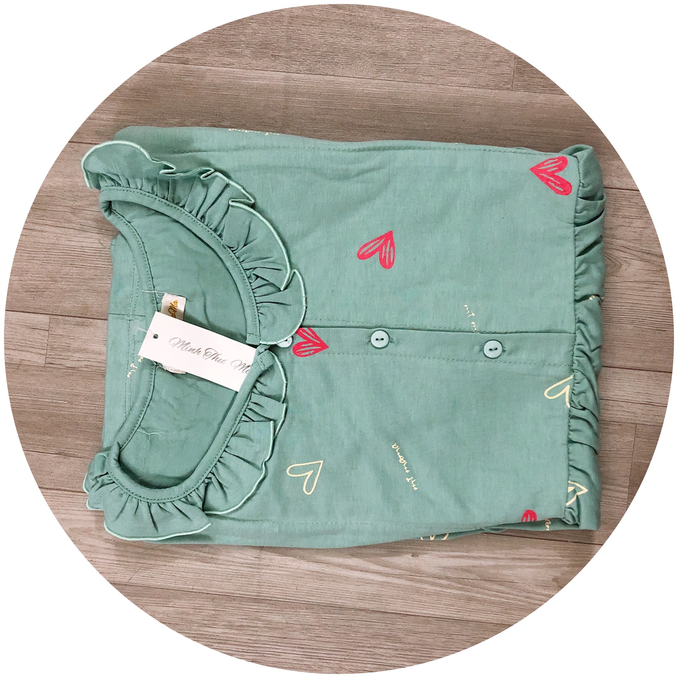 [Hoàn Tiền 6%] Bộ bầu và sau sinh TIM MỚI kéo khóa cho bé bú, chất cotton mềm min cho mẹ bầu mặc nhà mùa hè