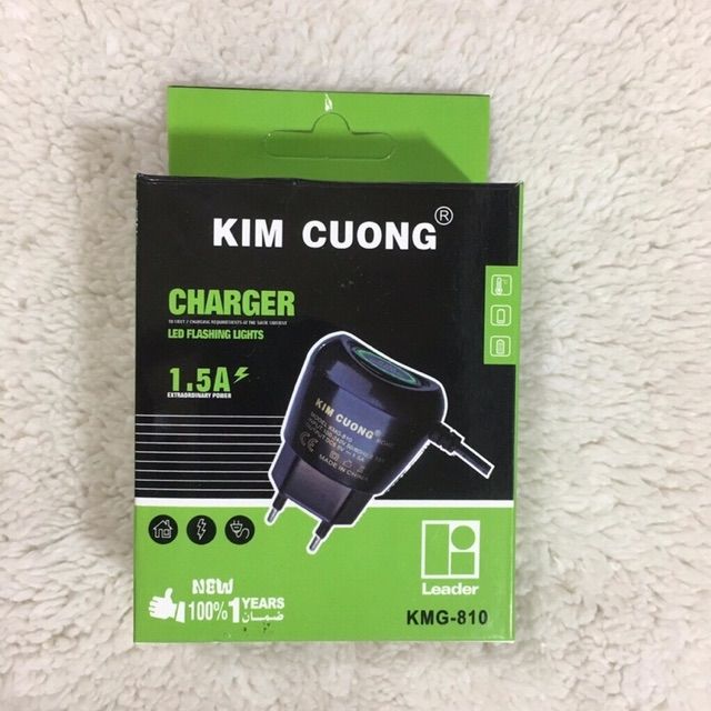 Sạc KIM CUONG 810 dây liền (MicroUSB)