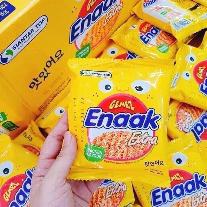 Mì enaak vàng Hàn Quốc "Mỳ Enack
(30 gói / Hộp)"
)"