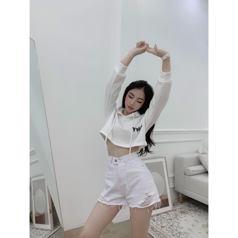 Quần Short Jean Nữ Rách BW 2 Nút 3158
