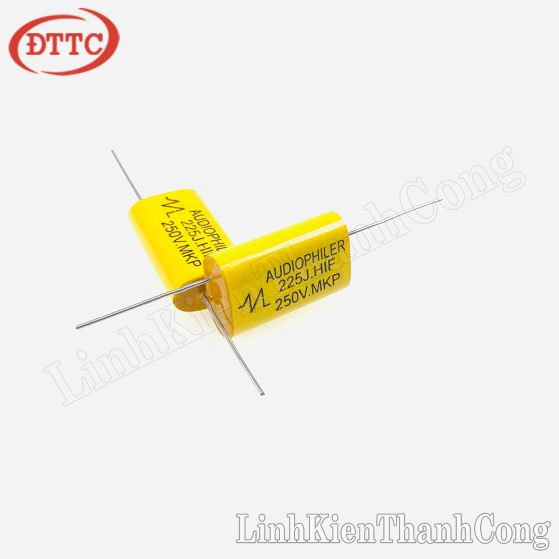 Tụ AUDIOPHILER 2.2uF 250V 225J màu vàng