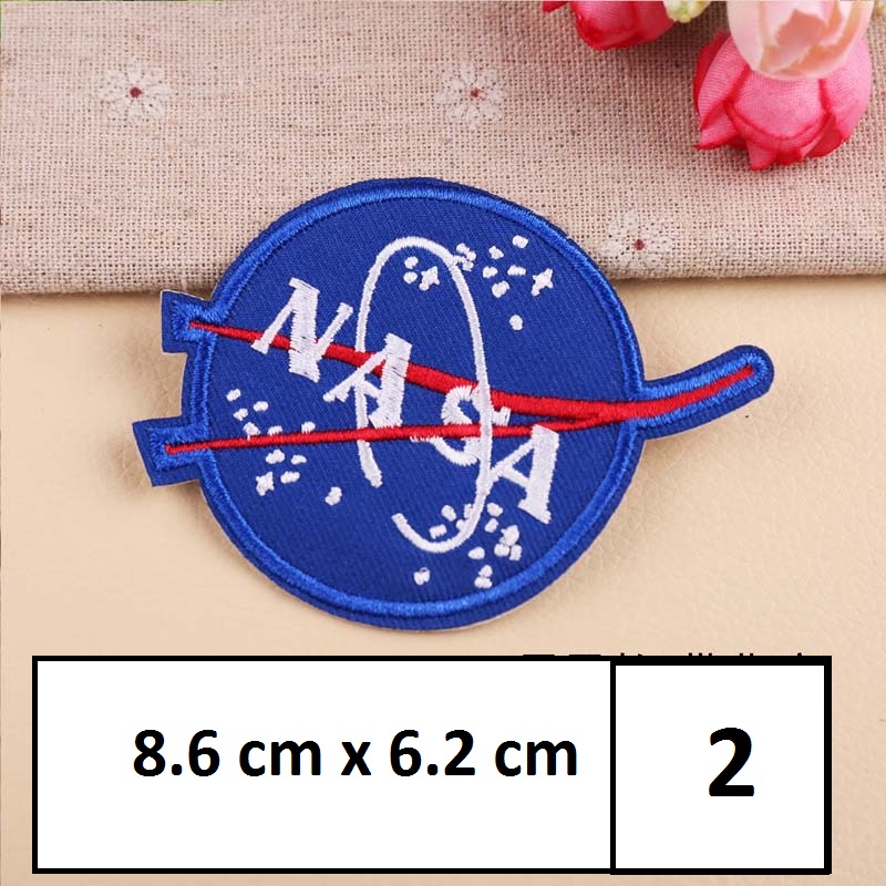 [HCM]Sticker Logo Patch Ủi Quần Áo Hình Logo NASA Vũ Trụ