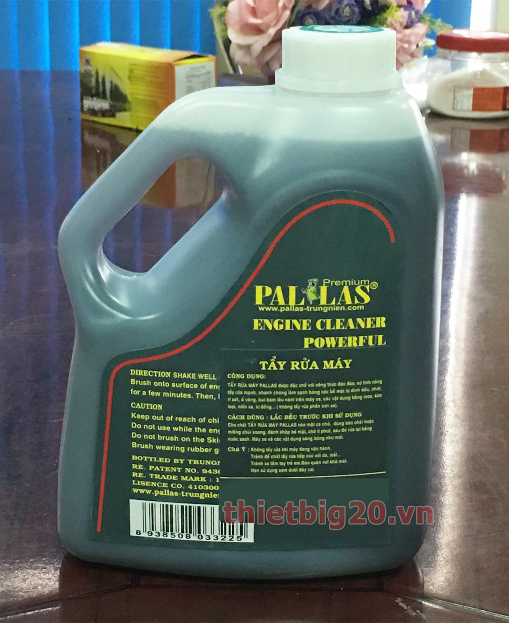 Dung dịch rửa máy, động cơ Pallas can 1.5L