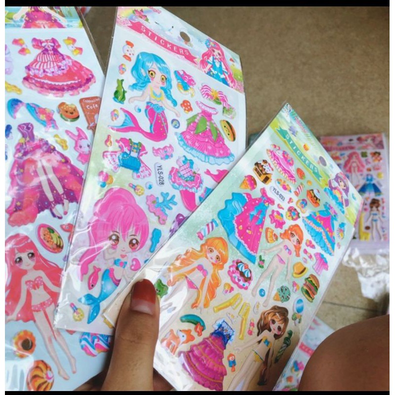 STICKER DÁN NỔI HÌNH CÔ GÁI THỜI TRANG