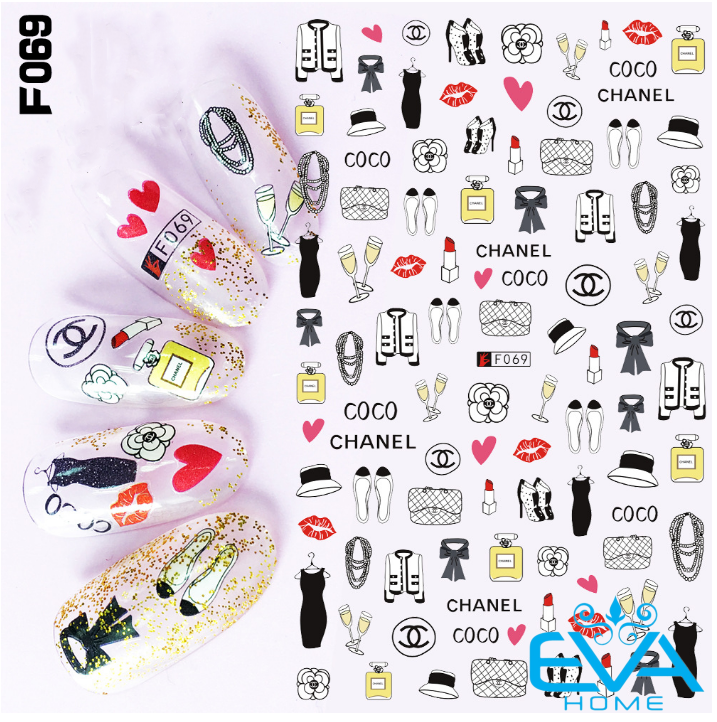 Sticker hình dán móng tay 3d họa tiết chim cánh cụt penguin blame me come on cute f065